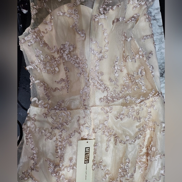 NEW Metisu Champagne Nude Gold Dress Medium - Picture 5 of 11